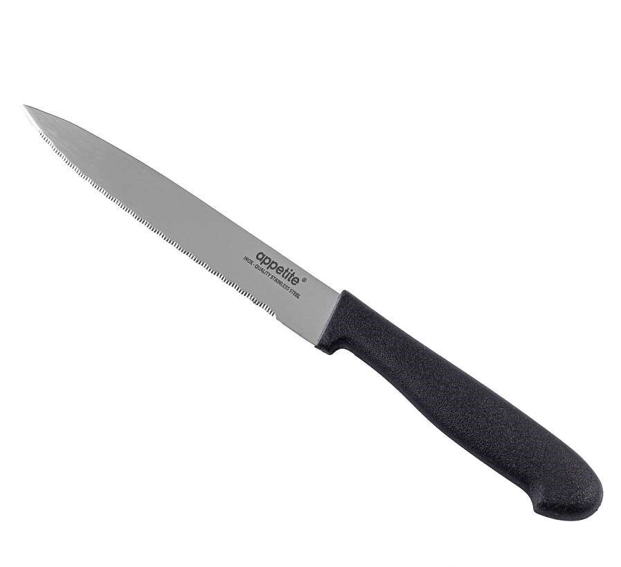 93764886 Кухонный нож Гурман FK210B-3 лезвие 12.70 см цвет черный STLM-0566978 APPETITE