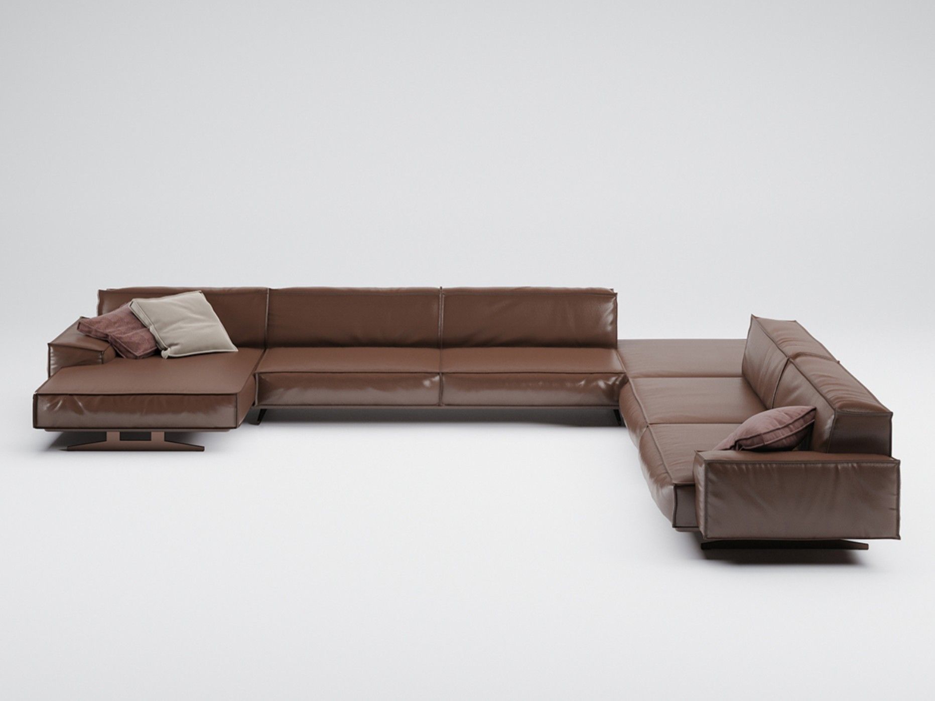 Кожаный угловой диван Nobonobo Maxxo ARCH-00014419