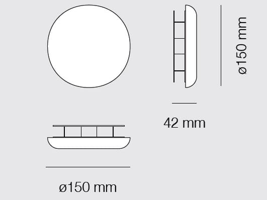 Настенный светильник для наружного освещения в BETALY® 9010 novantadieci OCIO SMALL ARCH-00114574 - Вид №4