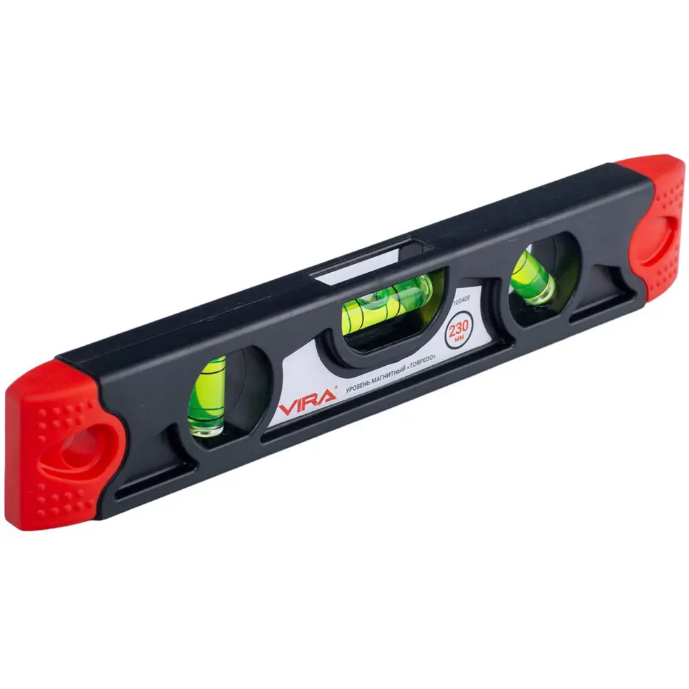 Магнитный уровень Vira T230 с тремя глазками для точных измерений 89395496 STLM-1464961