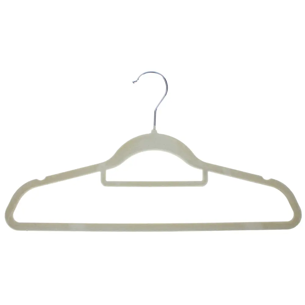 Плечики флокированные Spaceo цвет бежевый, 6 шт STLM-2169094