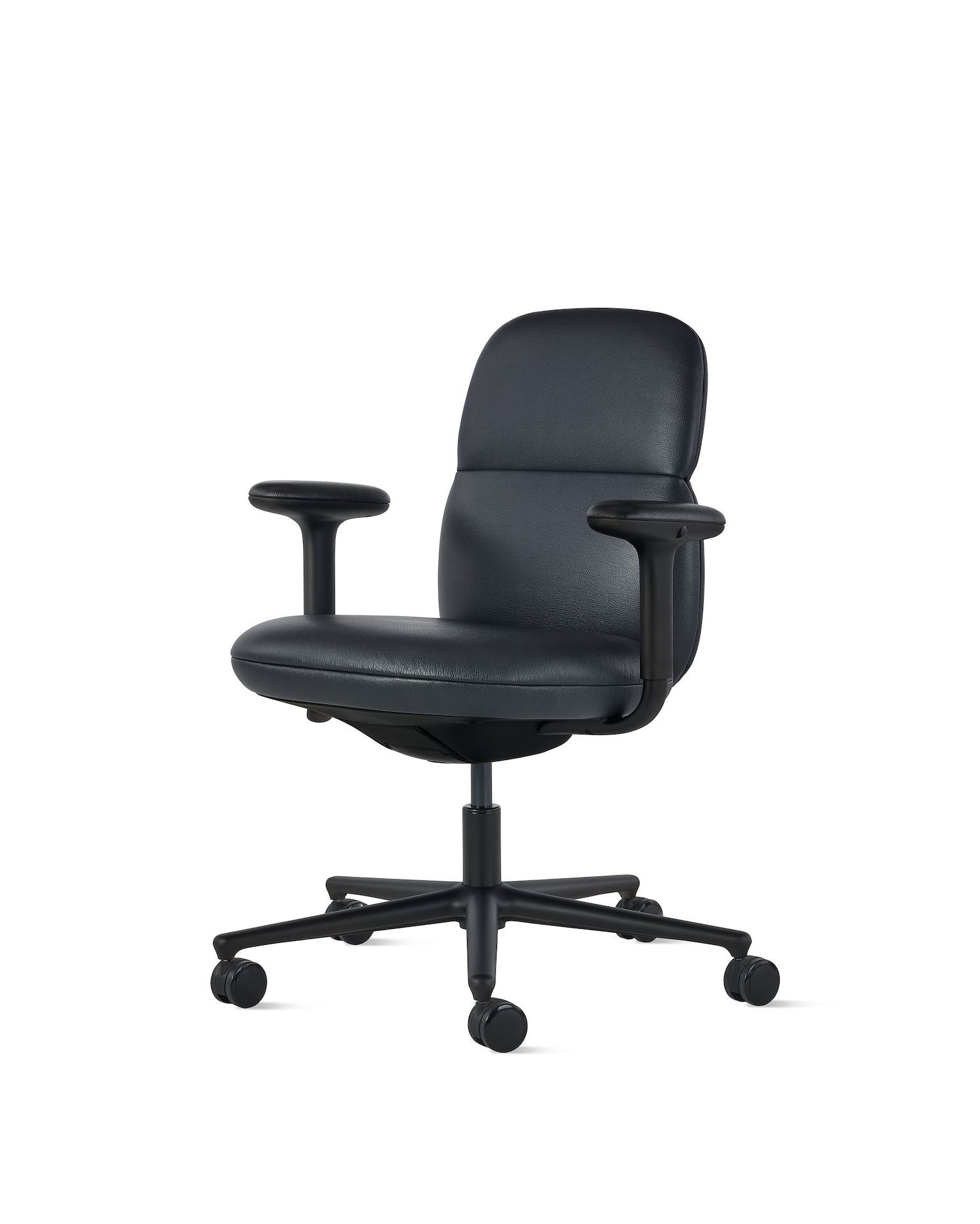 Кожаный поворотный операционный офисный стул с подлокотниками Herman Miller Asari ARCH-00066238 - Вид №3