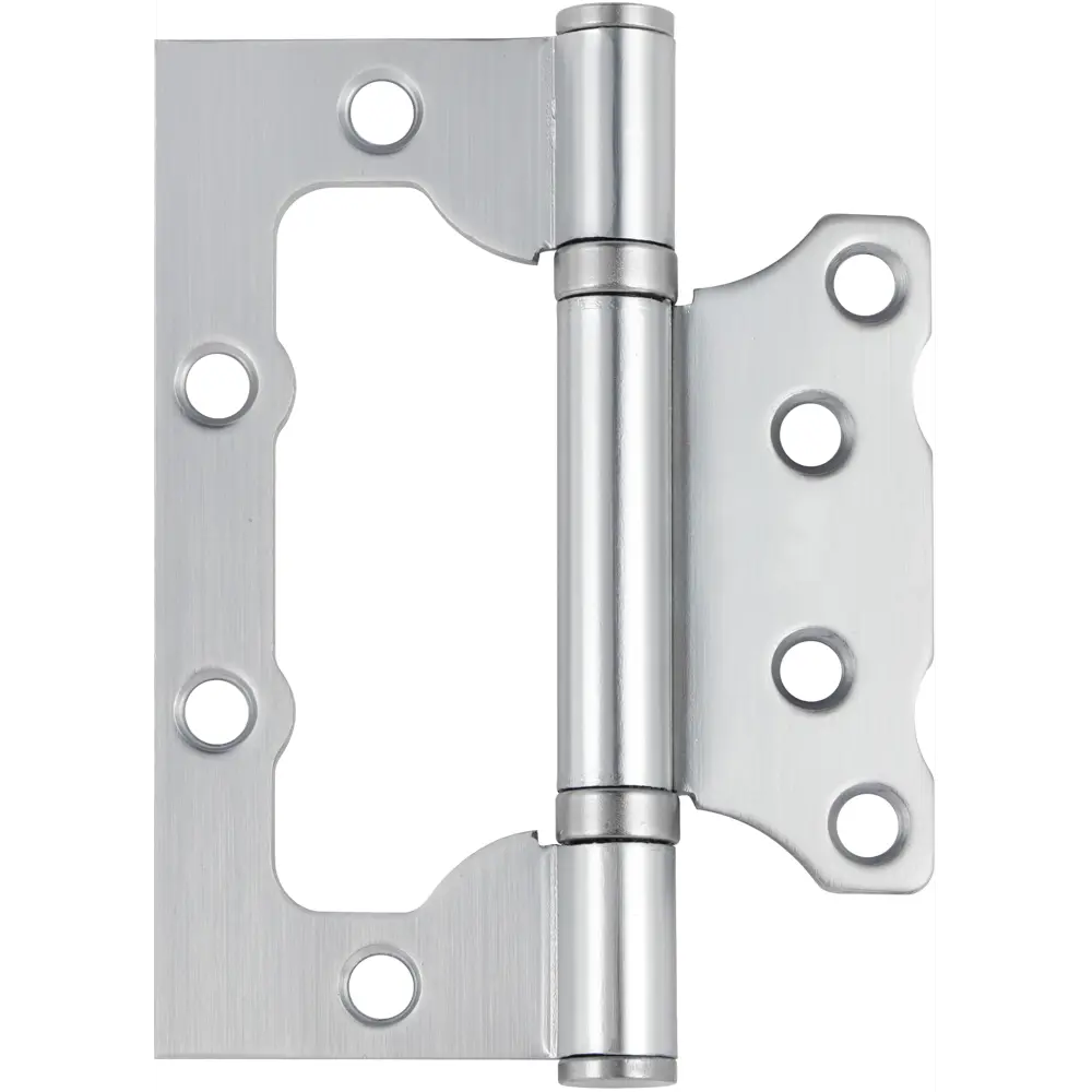 82674840 Петля дверная универсальная без врезки EDS-BUT 100x75x2.5 мм сталь цвет матовый хром STLM-0033670 EDSON 