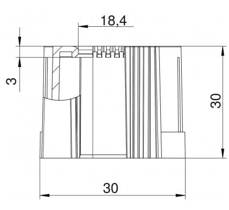 Концевая втулка OBO Bettermann BlackLine ARCH-00050998 - Вид №4