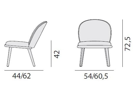 Кресло из бука с мягким сиденьем/спинкой Billiani Veretta ARCH-00055720 - Вид №3