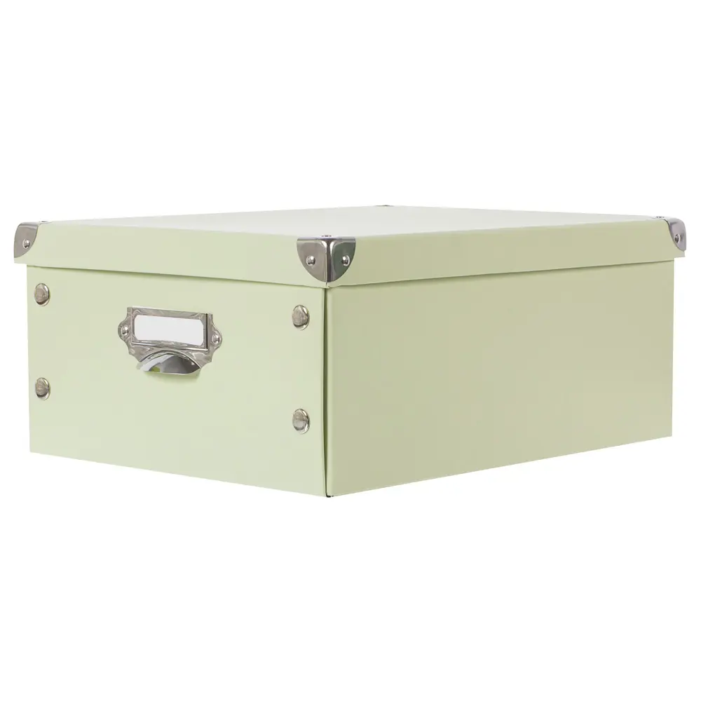 Коробка 37.5x15x27.5 см, картон цвет зеленый STORIDEA STLM-2039025