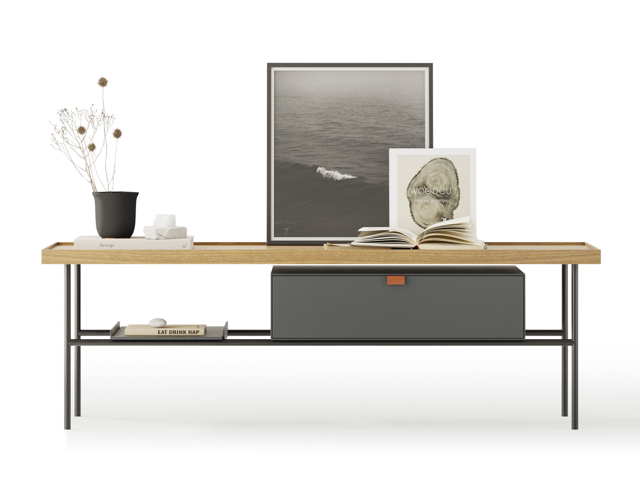 Шкаф из дерева и металла с ящиками TREKU Kutxa ARCH-00053264