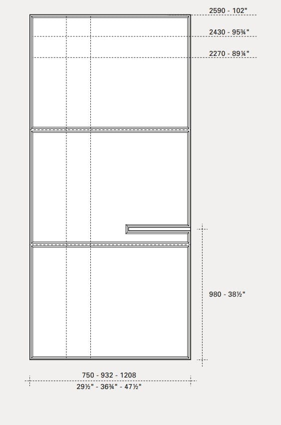 Шкаф с раздвижными дверями на заказ Lema шкаф на сантиметр-раздвижной ARCH-00040688 - Вид №6
