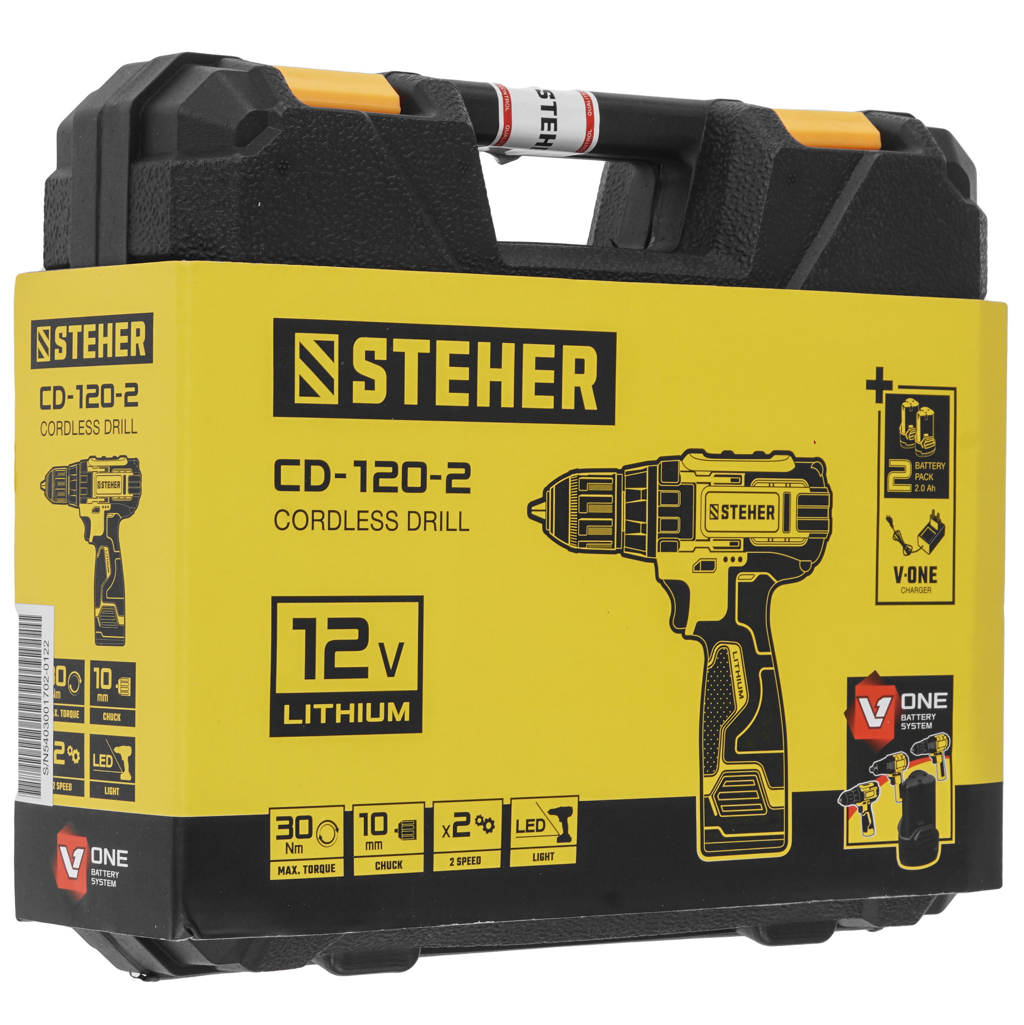 Дрель-шуруповерт STEHER CD-120-2 5451682 STDN-0046788 - Вид №9