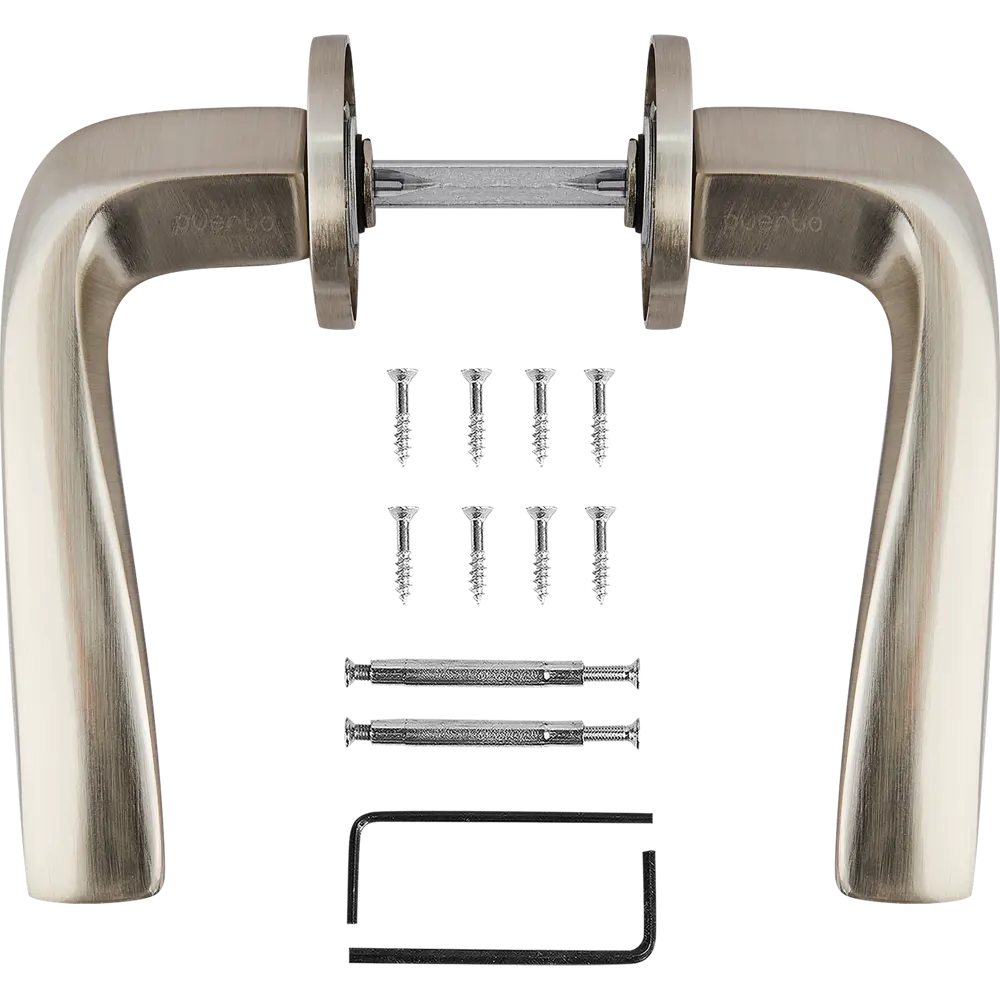 Дверные ручки Puerto Соффиони для межкомнатных дверей в стиле матовый никель 86523111 STLM-0069625 - Вид №1