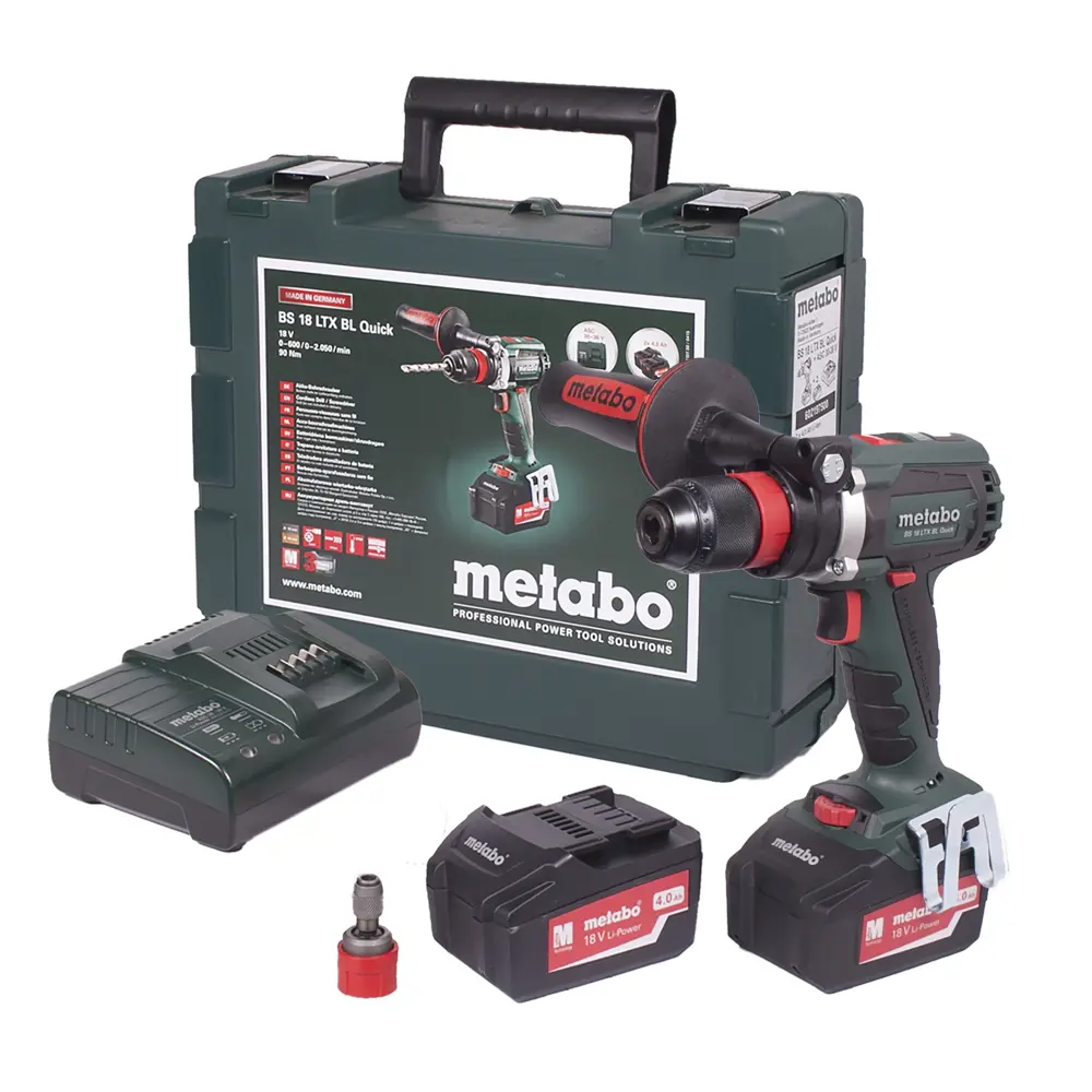 Шуруповерт Metabo BS 18 LTX BL Quick, 18 В, 4 Ач 18119253 STLM-2144685  - Вид №3