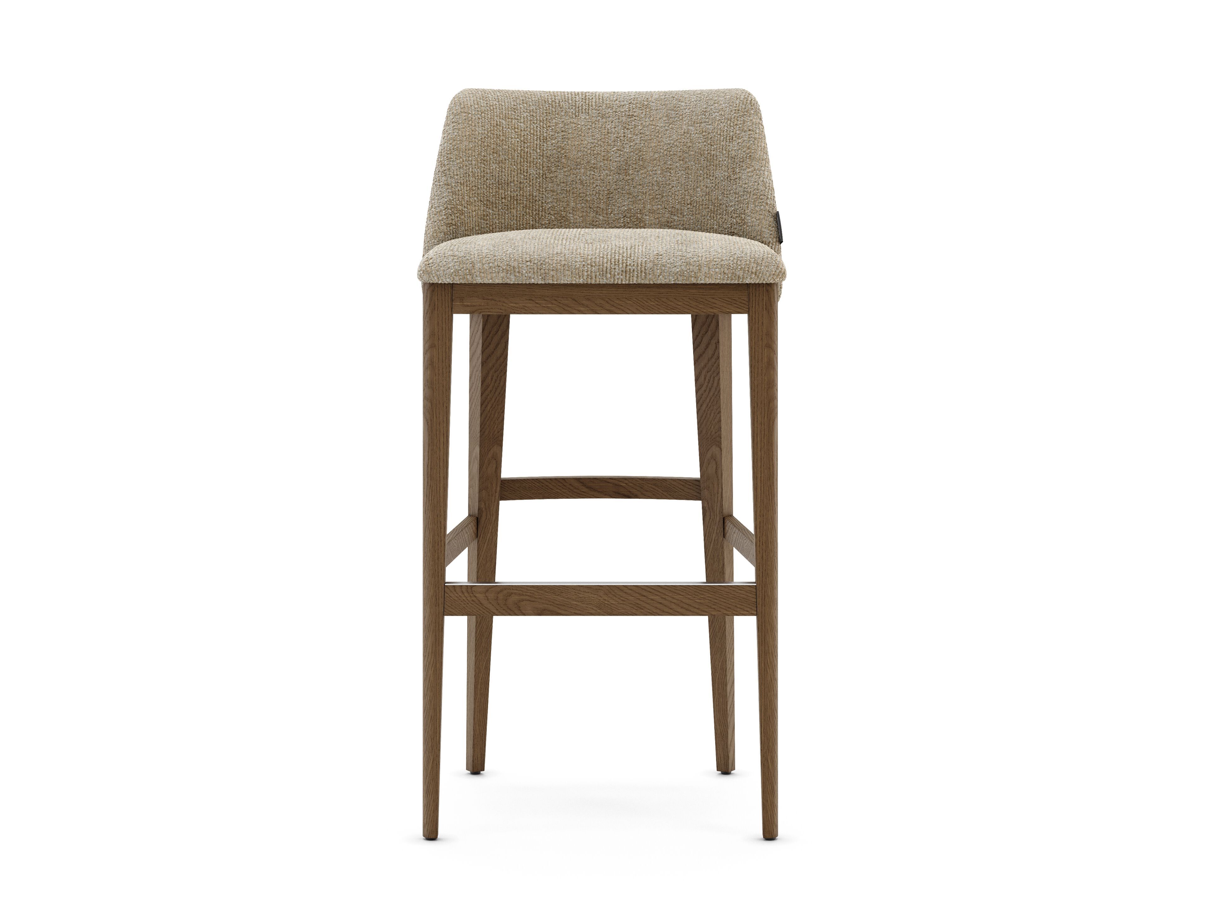 Тканевый мягкий барный стул со спинкой Domkapa Louise ARCH-00008108 - Вид №1