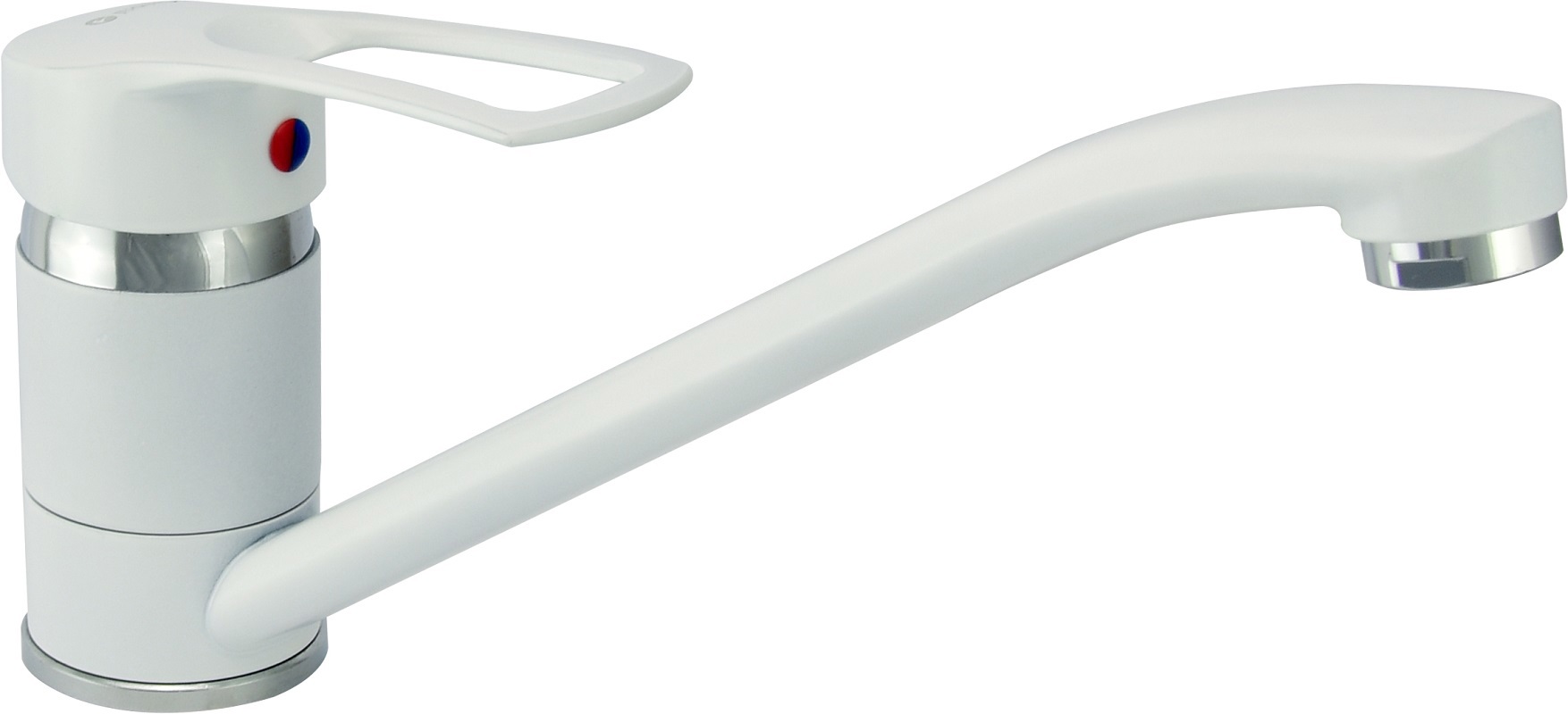 90195438 Смеситель для кухни однорычажный Jugini Luxe высота 12 см цвет белый STLM-0128829 JUGUNI LUXE