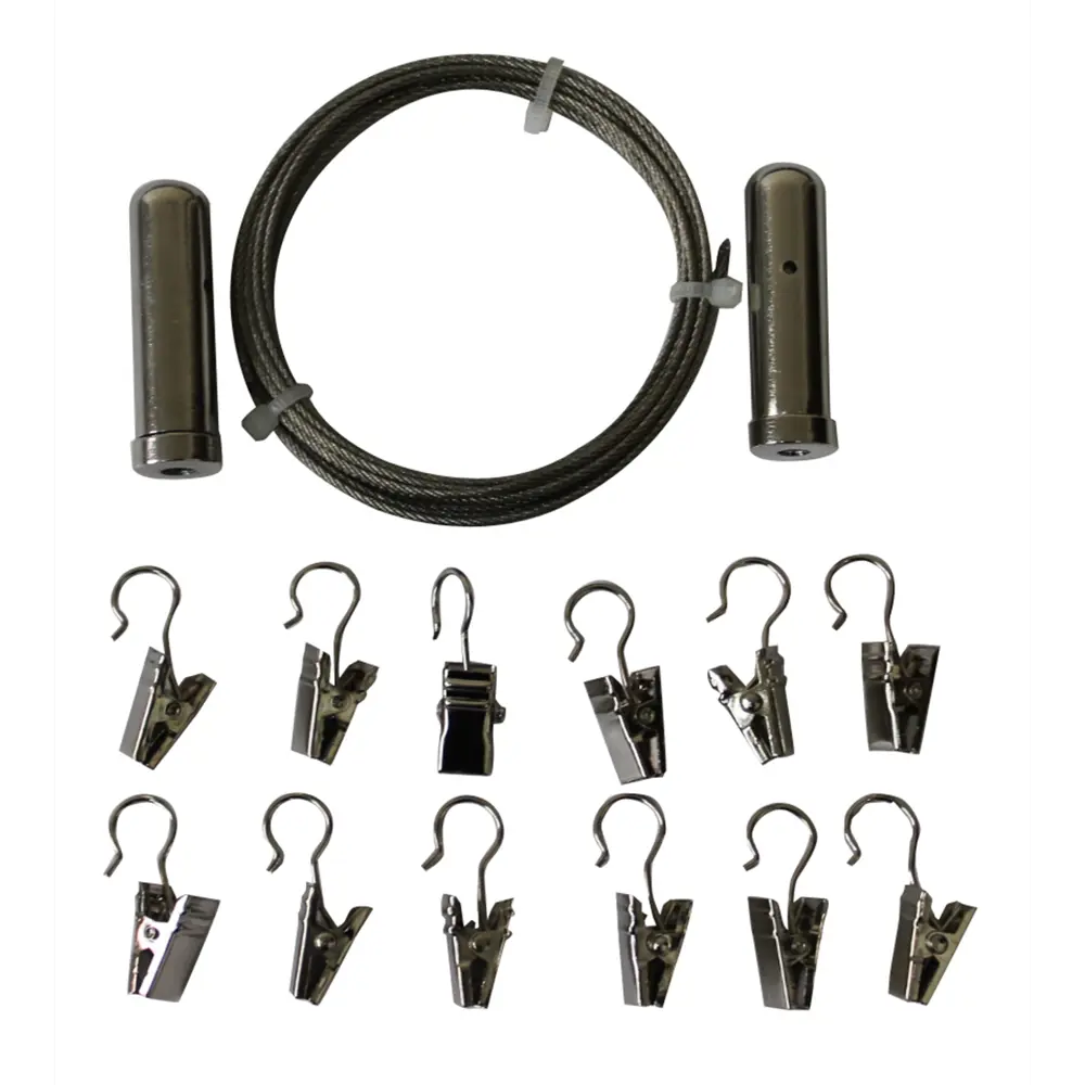 Струнный карниз однорядный 300 см металл цвет серебристый Santreyd STLM-2196820 - Вид №1