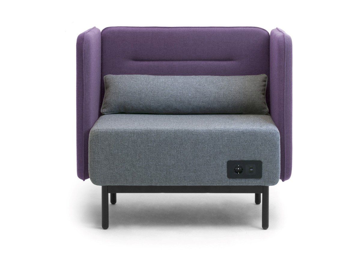 Огнестойкое тканевое кресло с USB-разъемом Leyform Around ARCH-00136047 - Вид №1