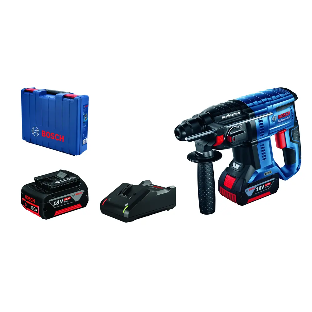 Перфоратор аккумуляторный бесщеточный SDS-plus Bosch GBH 180-LI 611911121, 18 В Li-ion 2x4 Ач, 2 Дж 82805991 STLM-2154191 BOSCH PROFESSIONAL  - Вид №3