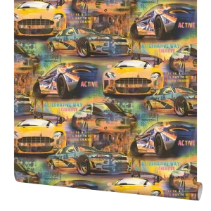 Обои флизелиновые Palitra Family Energies желтые 1.06 м FM71728-36