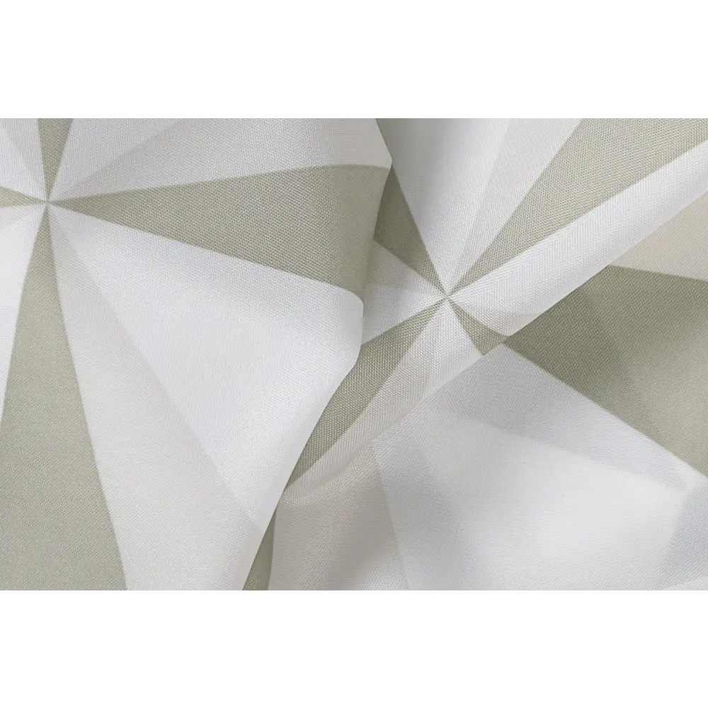 Штора для ванны Triangulo, 180х200 см, полиэстер, цвет бежевый/белый 82168004 STLM-2030279 WESS - Вид №2