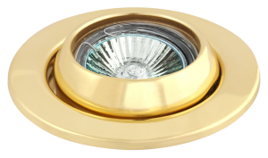 90646991 Светильник точечный встраиваемый FT 9212 G Линза под отверстие 78 мм 4 м² цвет золото STLM-0322107 DE FRAN