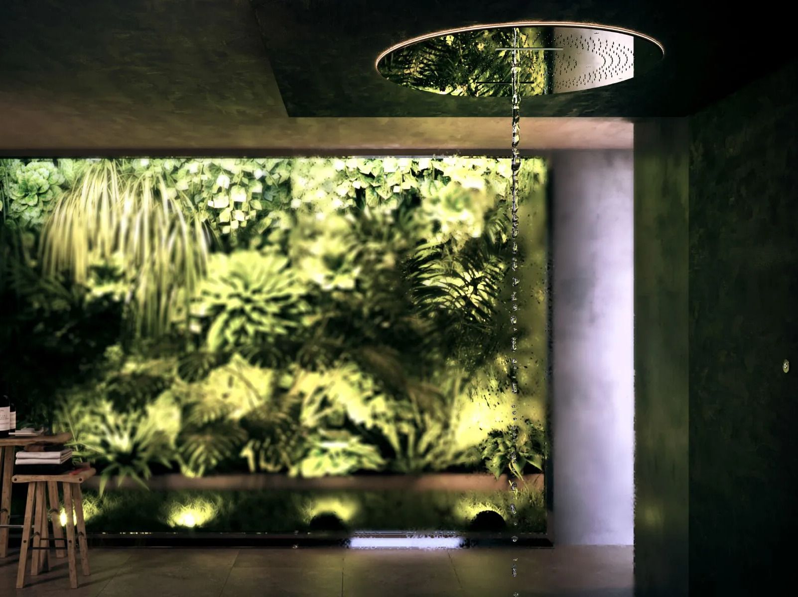 Круглая потолочная душевая головка из нержавеющей стали Aquademy One Spa ARCH-00019147