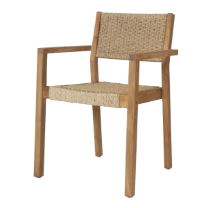 Кресло садовое Ribeira плетеное 57x55x84 см тик