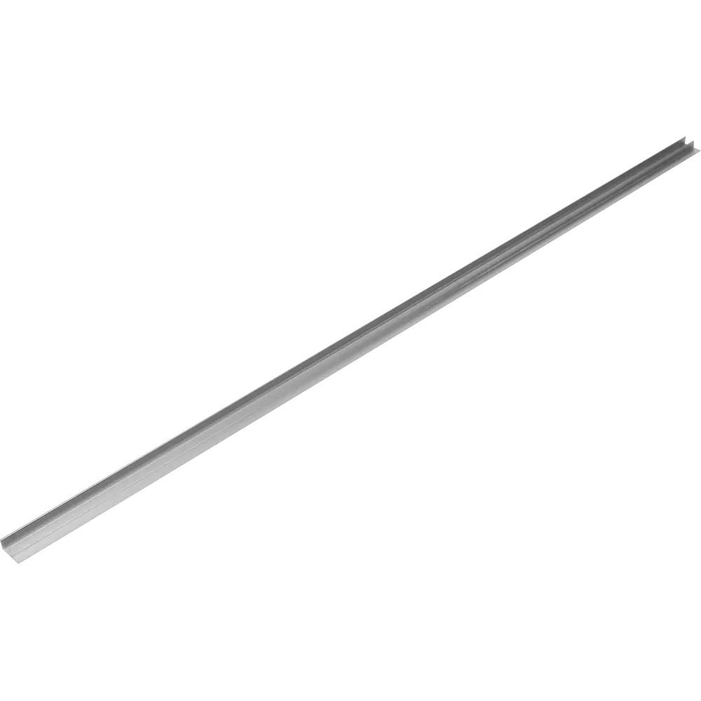 Планка угловая F-образная 60x1.5 см для стеновой панели 6 мм цвет алюминий Santreyd STLM-2101690 - Вид №1