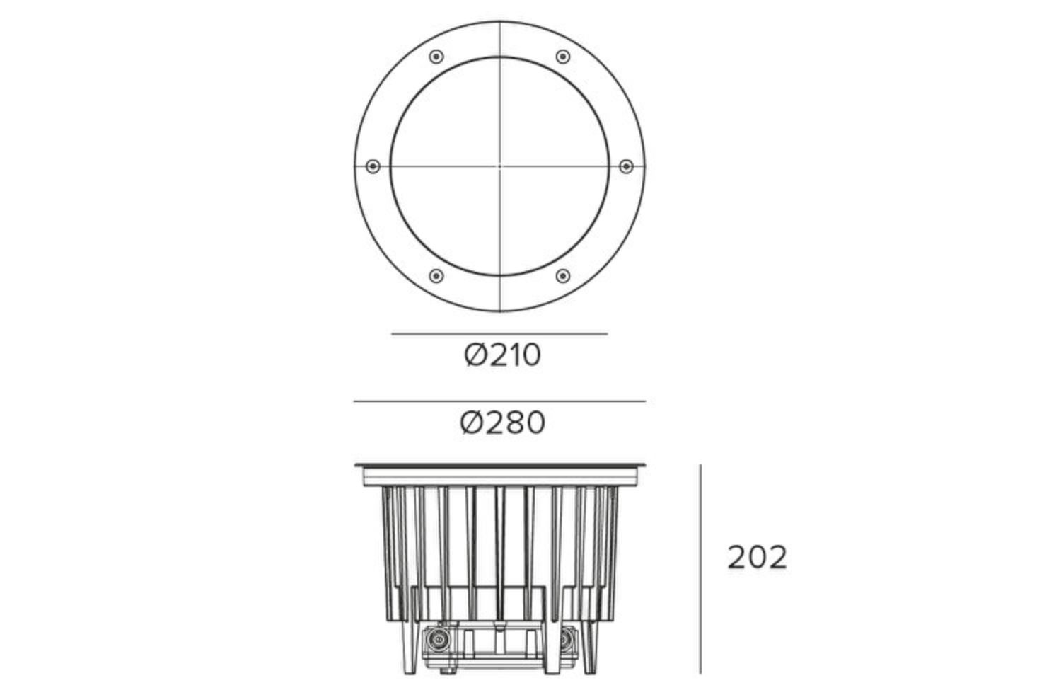 Светодиодный прожектор с утопленным заземлением TARGETTI KEPLERO ZOOM ARCH-00127807 - Вид №5