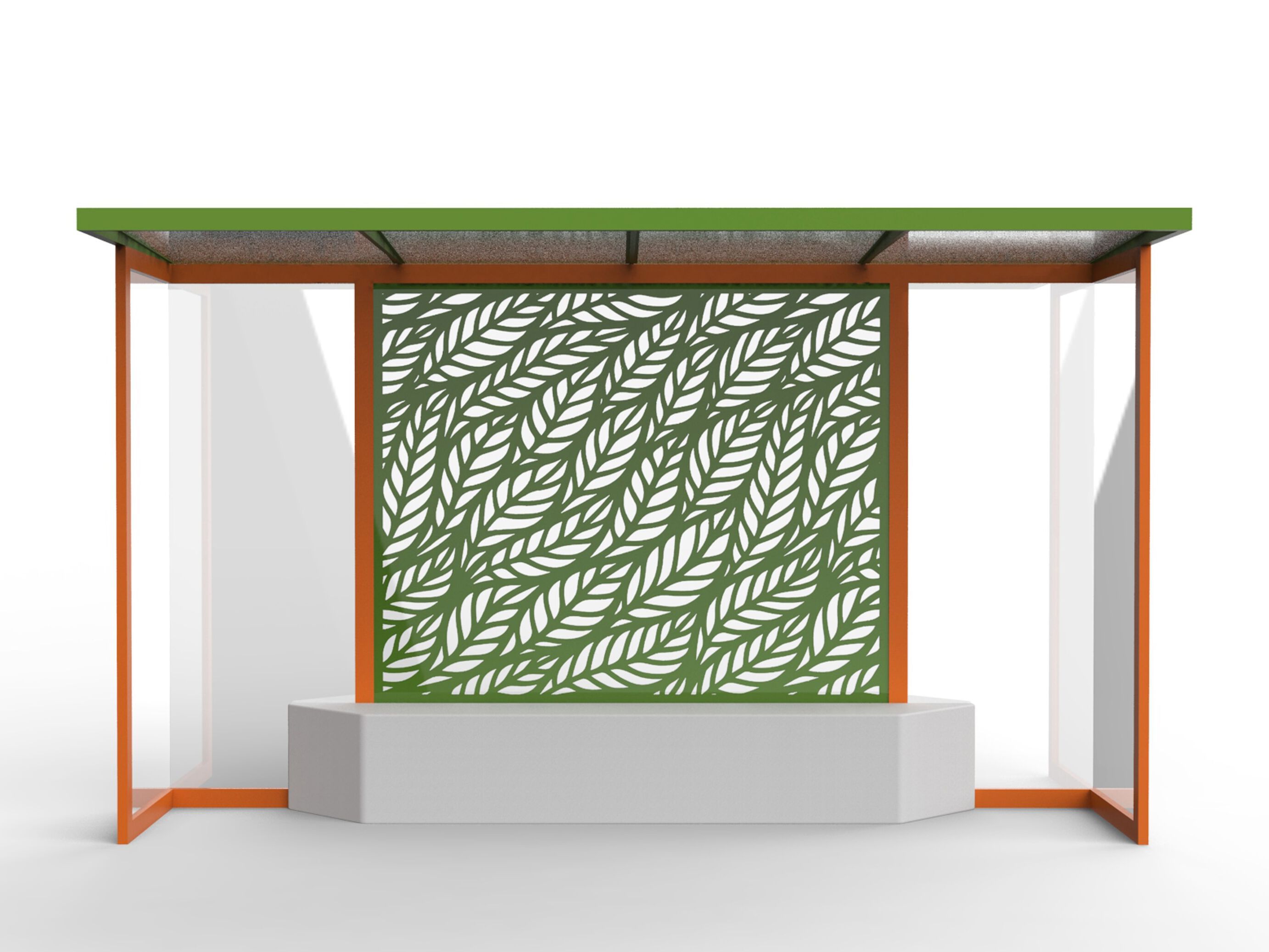 Стальной и стеклянный навес для автобусной остановки CITYSì C10 ARCH-00125687 - Вид №1