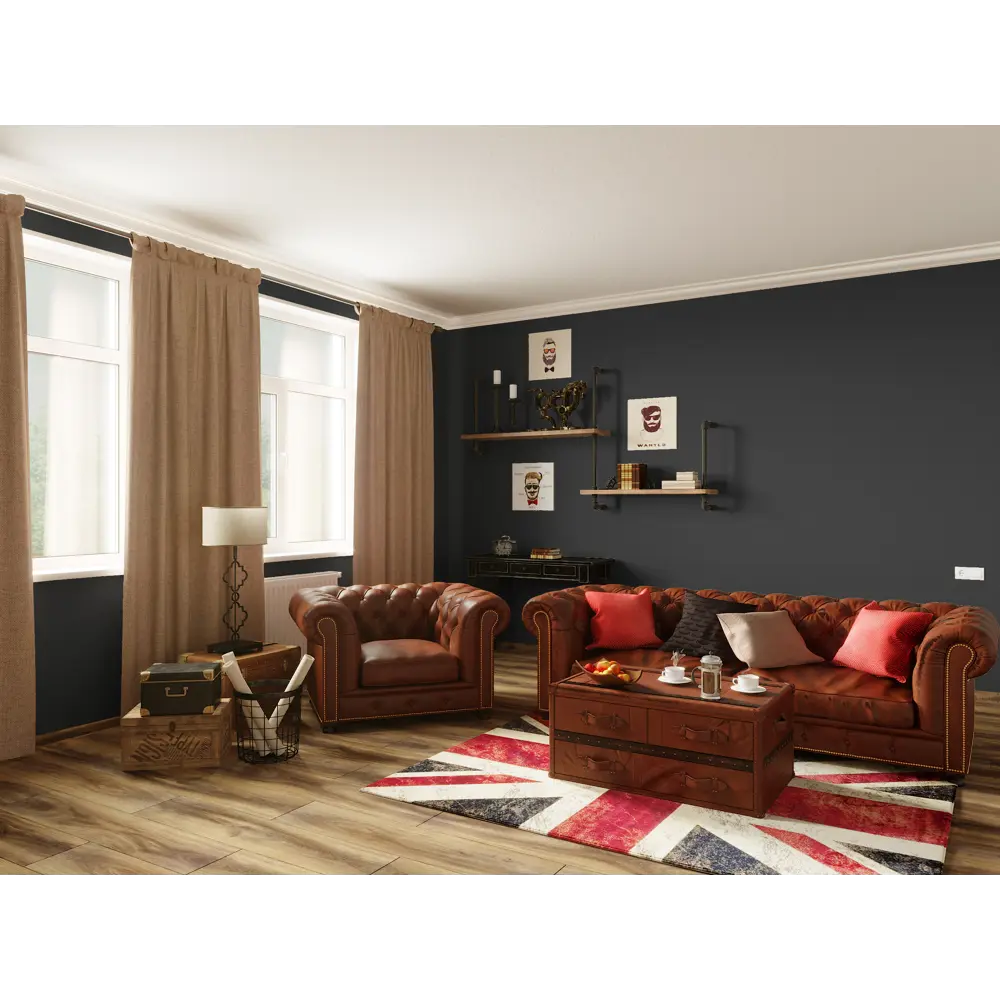 Краска для внутренних работ Parade Ice цвет черный уголь 0.9 л STLM-2124851 - Вид №4