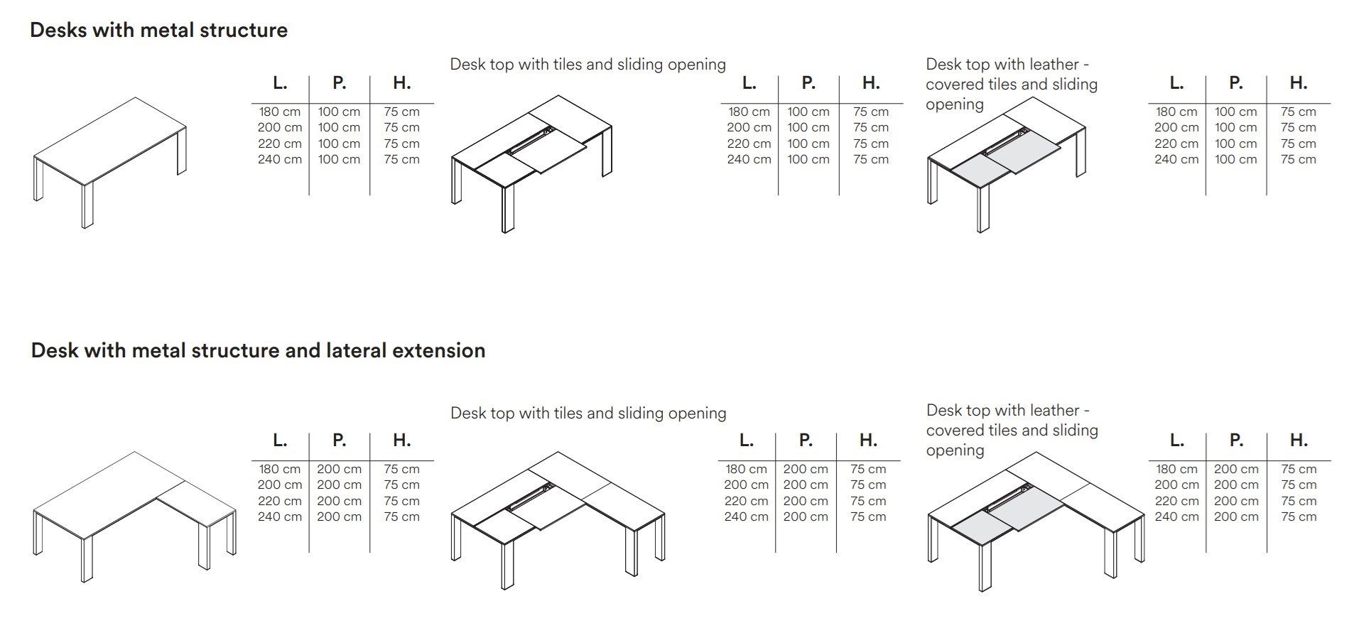 Алюминиевый секционный угловой стол FREZZA Ono ARCH-00054057 - Вид №2