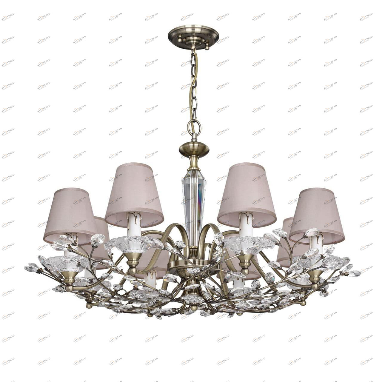 Подвесная люстра Favourite Crown 2175-8P FAVOURITE ДИЗАЙНЕРСКИЕ, CROWN 137793 Бежевый 