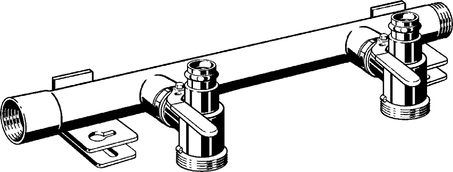 618 209 Модель G2345S Трубопроводные системы  Газовая арматура  Коллекторы  Однотрубные газовые счетчики Santreyd  - Вид №1