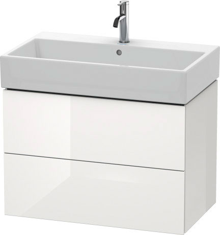 LC627707272 L-Cube Тумбочка подвесная Дуб брашированный, натуральный шпон Duravit - Вид №2