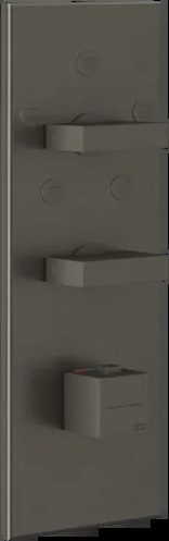 Смеситель для душа 43032 707 Gessi Inverso ЧЕРНЫЙ МЕТАЛЛ BR. PVD