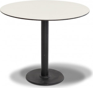 RC13-70-70-M500 "Каффе" интерьерный стол из HPL круглый Ø70см, цвет молочный 4SIS