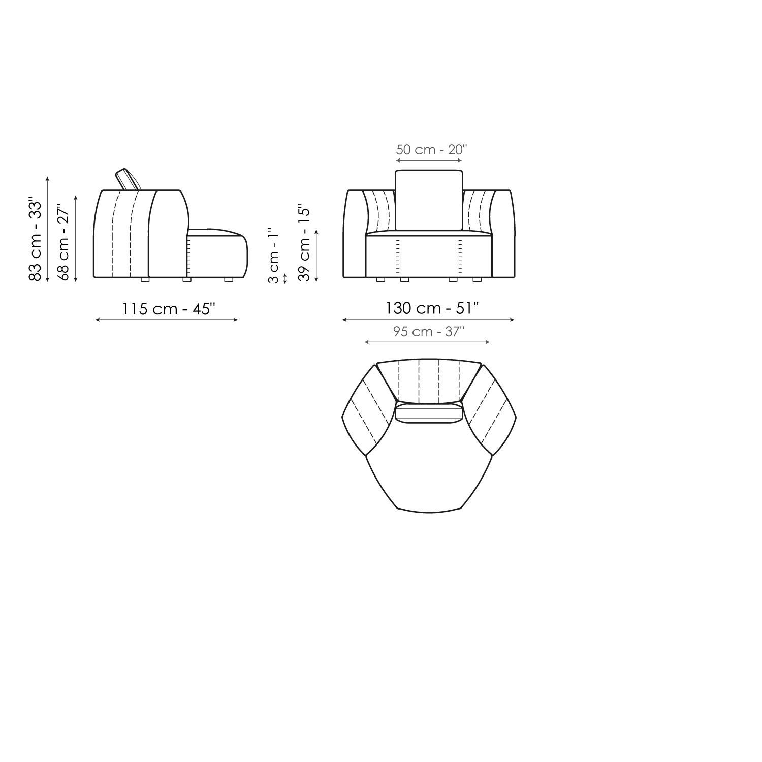 Ткань диван BONALDO PANORAMA NEW ARCH-00086500 - Вид №15