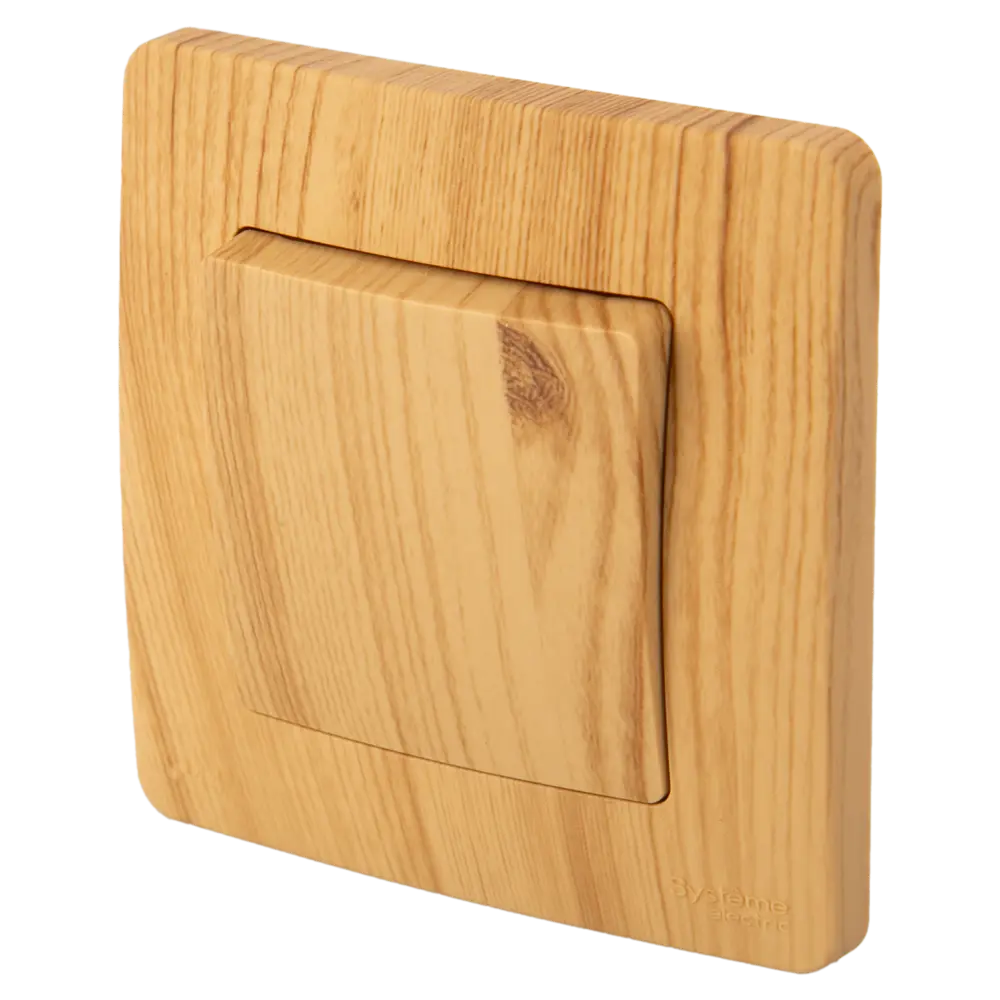 Переключатель встраиваемый Systeme Electric Blanca 1 клавиша цвет ясень STLM-2202487