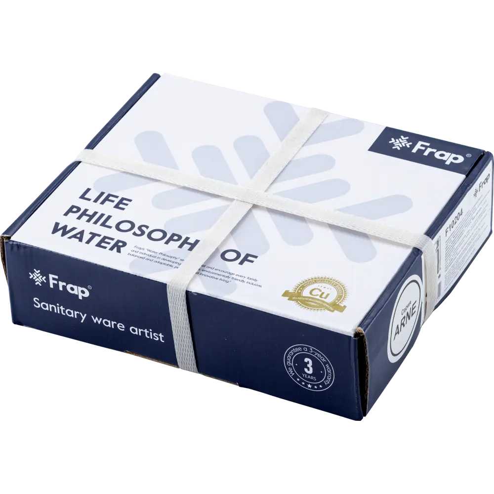 Смеситель FRAP Arne для раковины с коротким изливом, черный матовый 89370458 STLM-1352859 - Вид №10