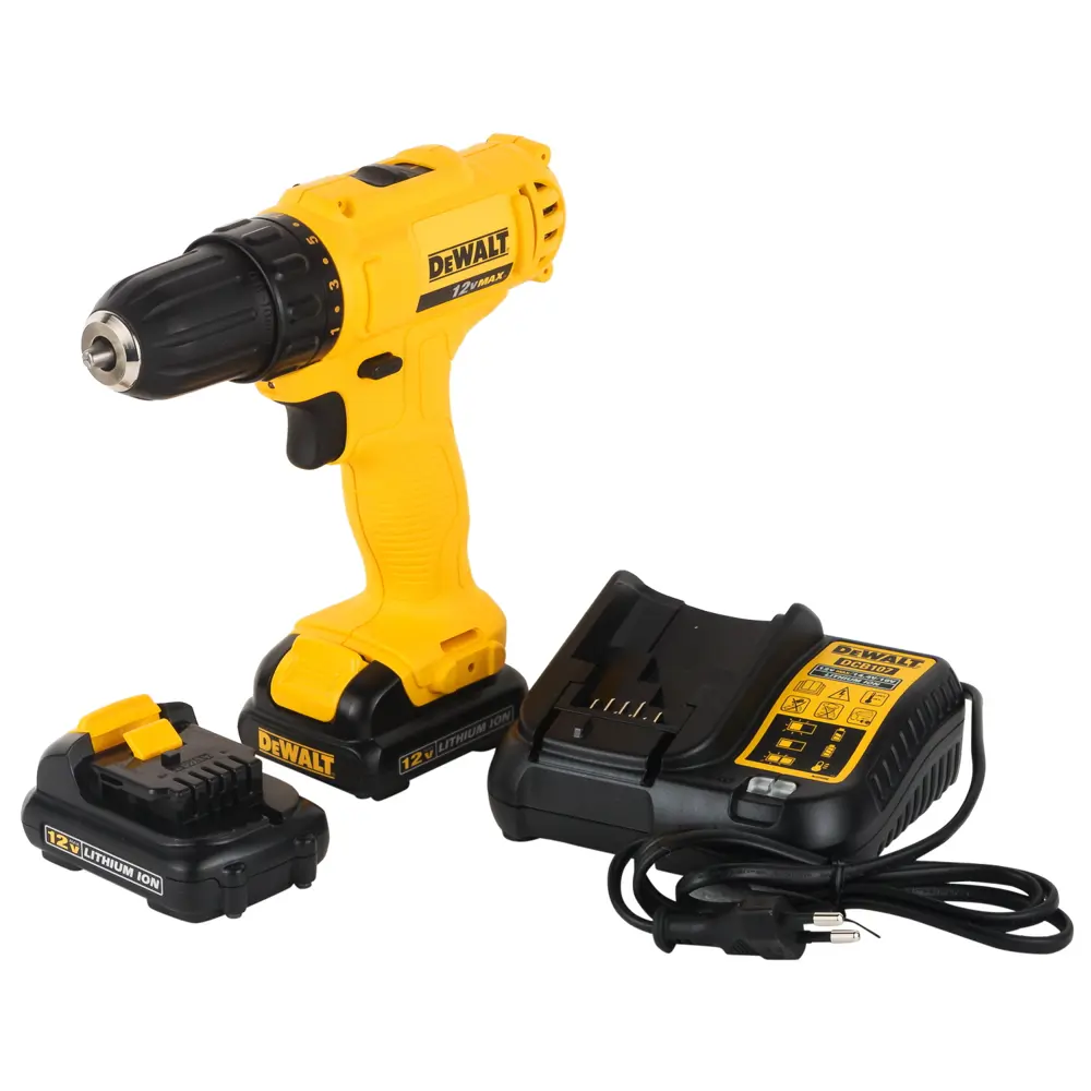 Шуруповёрт аккумуляторный DeWalt DCD700C2, 12 В Li-ion 2х1.3 Ач STLM-2126476 - Вид №7