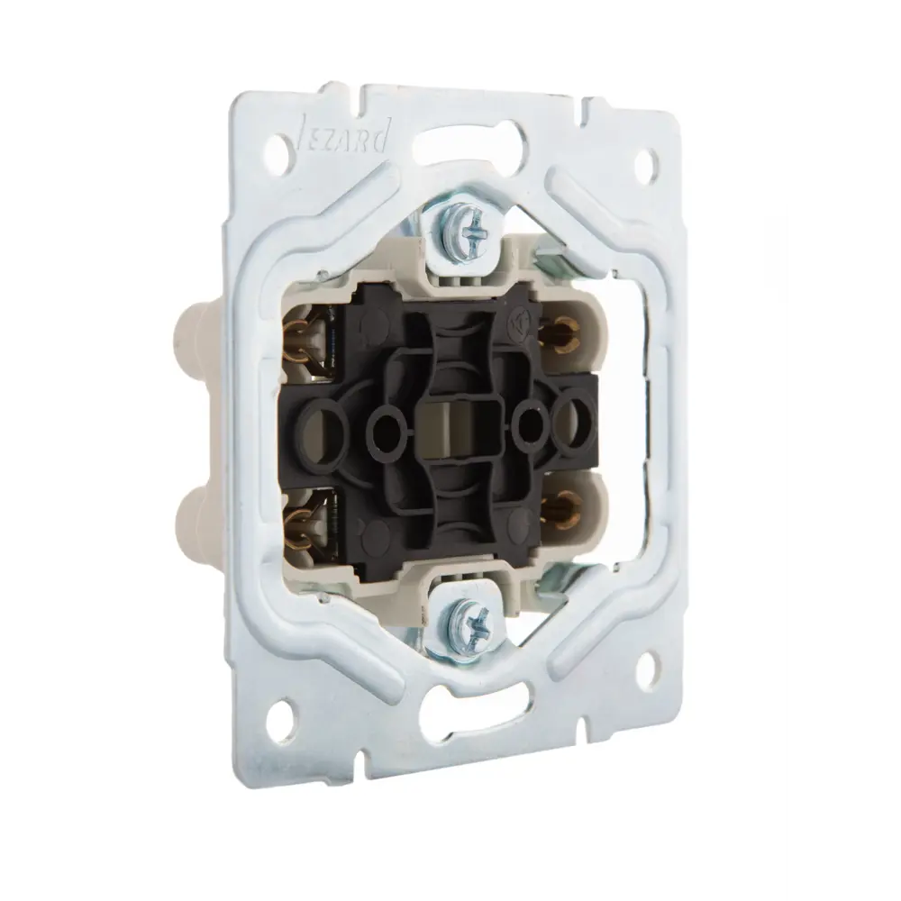Розетка двойная Lezard Karina без заземления цвет кремовый STLM-2155562 - Вид №4