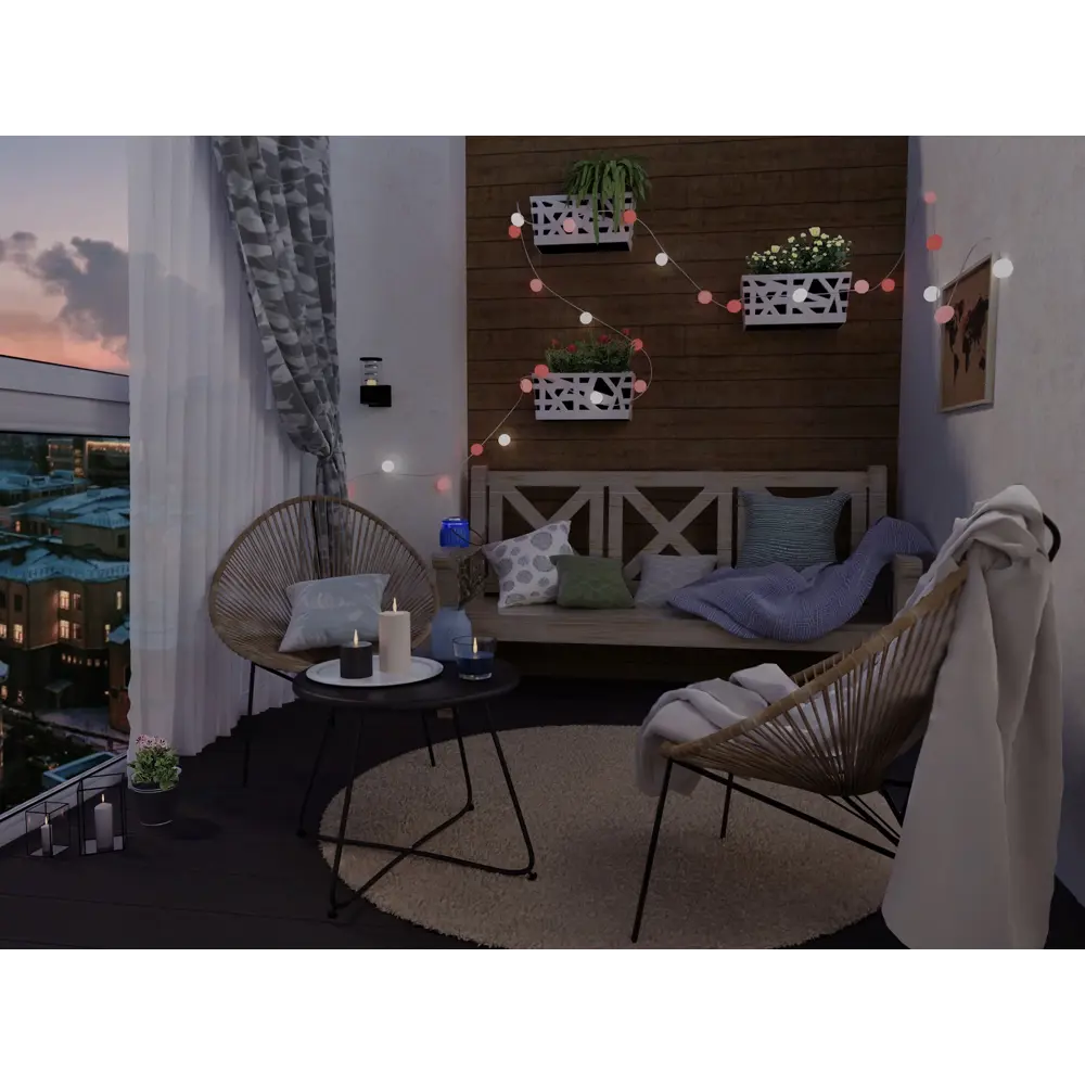 Стол садовый Acapulco диаметр 45 см металл чёрный Santreyd STLM-2198767 - Вид №1