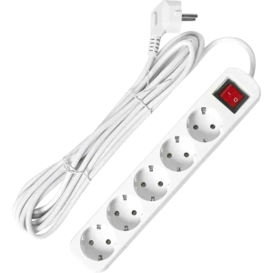 Удлинитель с заземлением Defender 5 розеток, 5 м