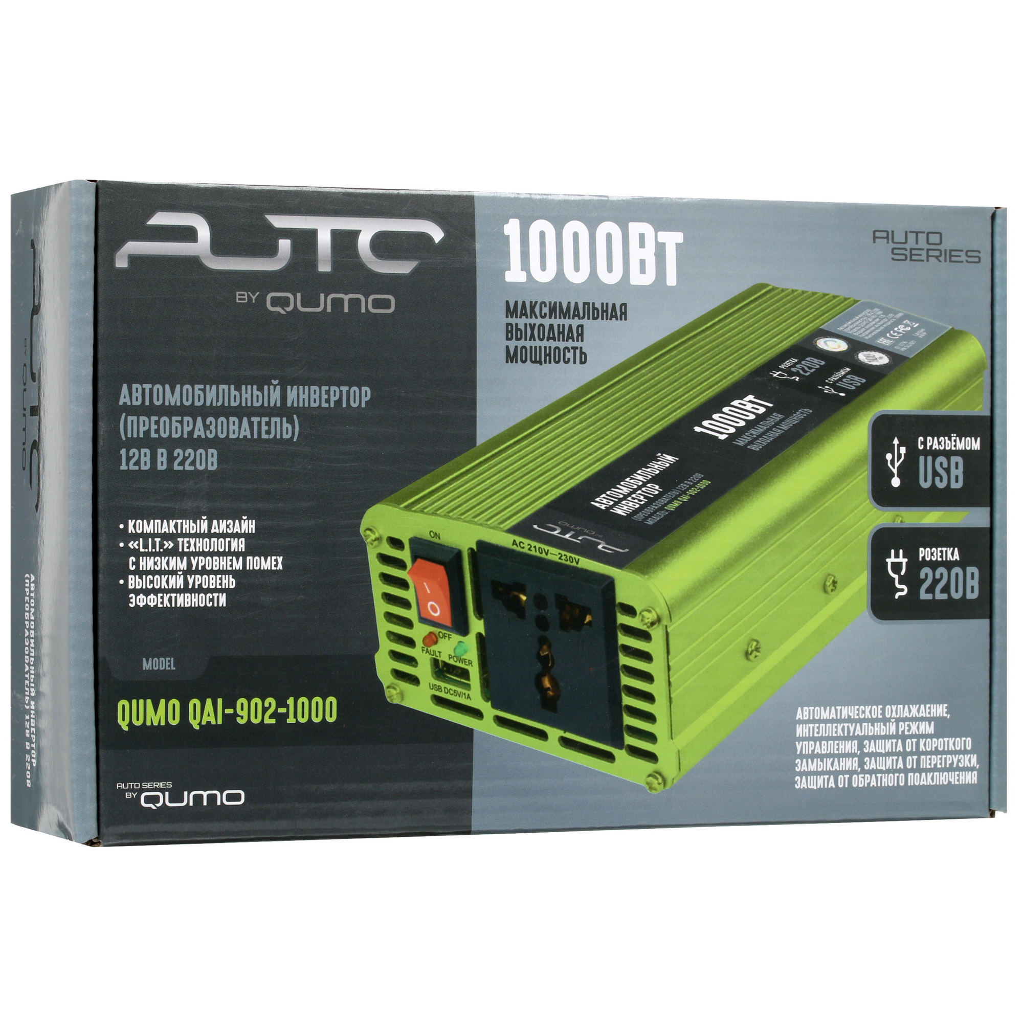 5349586 Инвертор QUMO QAI-902-1000 STDN-0030447 - Вид №8