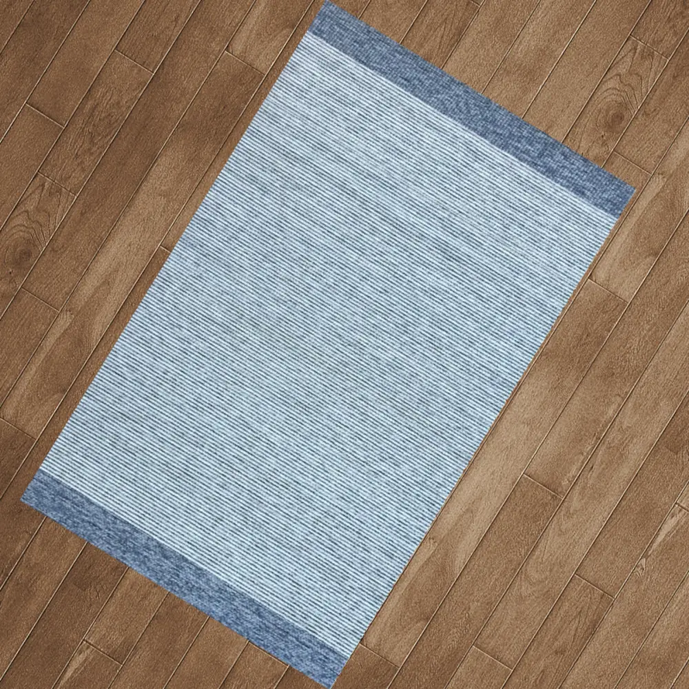 Коврик декоративный CTIM Лаос 384 55x85 см акрил цвет синий STLM-2130881