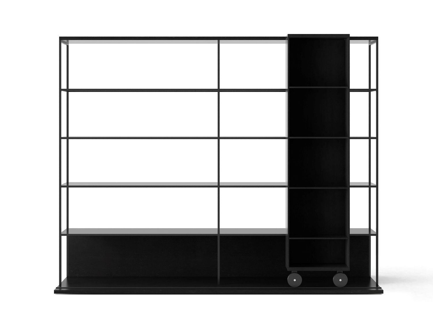 Деревянный книжный шкаф на колесах Punt Literatura ARCH-00034358 - Вид №45