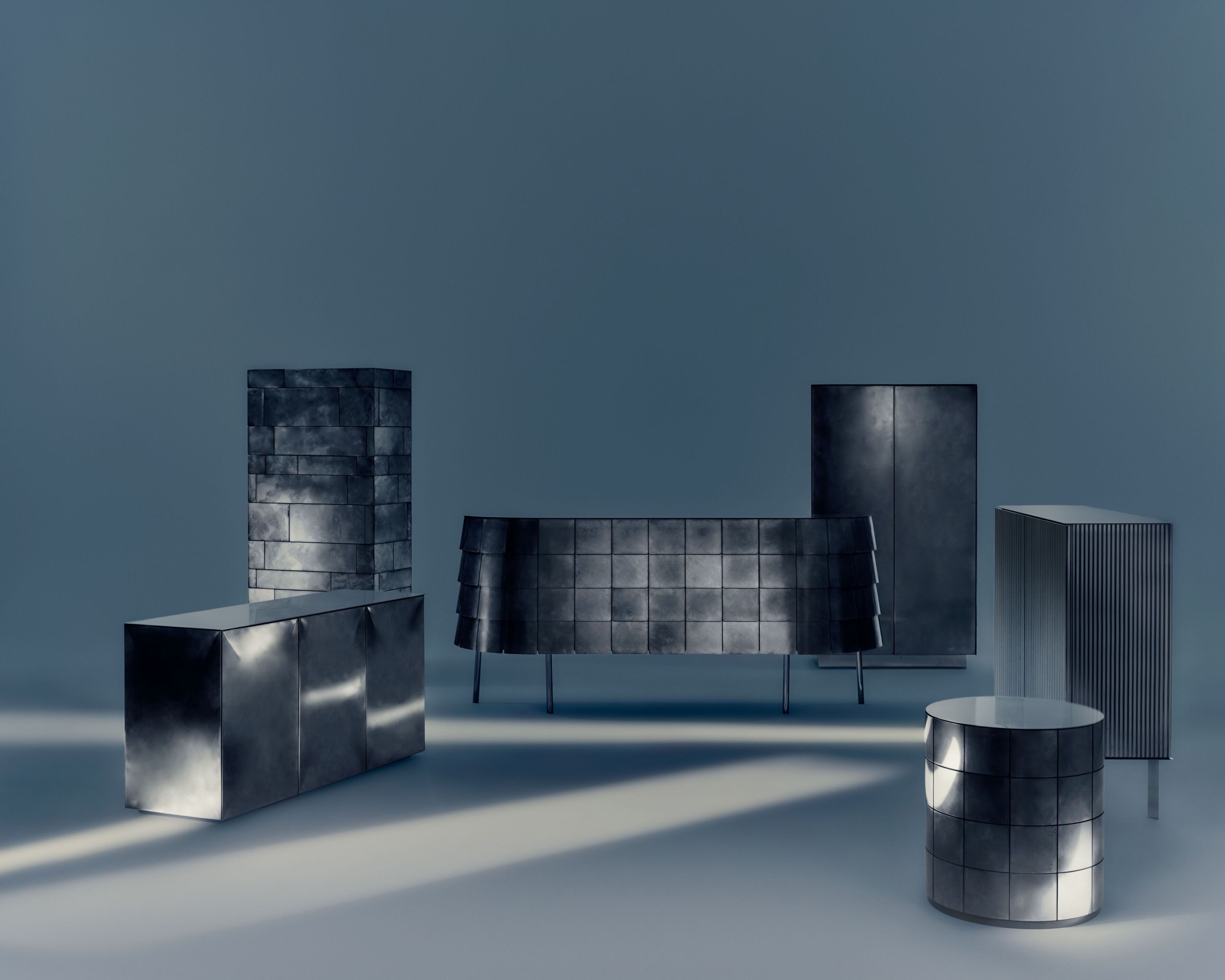 Шкаф из нержавеющей стали с распашными дверями DE CASTELLI Iridium Edition ARCH-00032150 - Вид №2