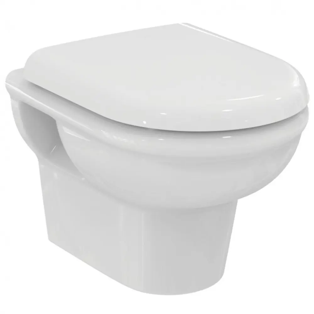 Унитаз подвесной Ideal Standard Exacto безободковый с сиденьем микролифт STLM-2135534