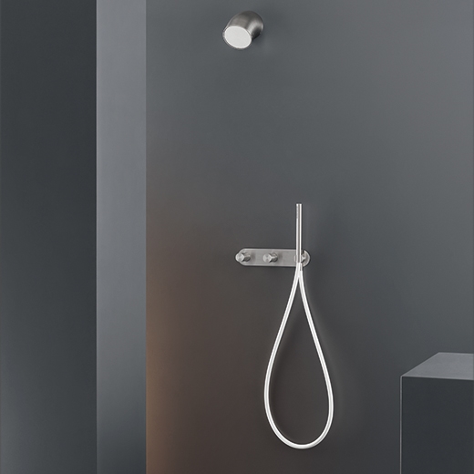 Настенный 2 смесители, установленные для ванной / душем с цилиндрическая ручного душа диаметром 18 м т < / р> CAR50 CEADESIGN  - Вид №2