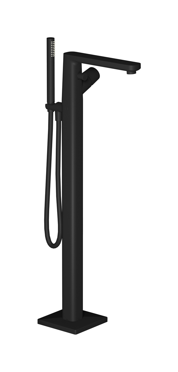 Напольный смесиель для ванны с встроенным душем. WE ARE IB aa740os Matt Black TAAAC