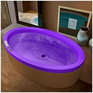 Ванна GRUPPO TREESSE Eos 190 STX-V849B-F фиолетовая с гидромассажем овальная
